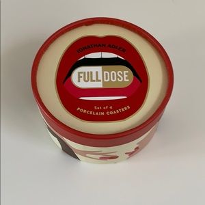 Jonathan Adler set of 4 porcelain coasters